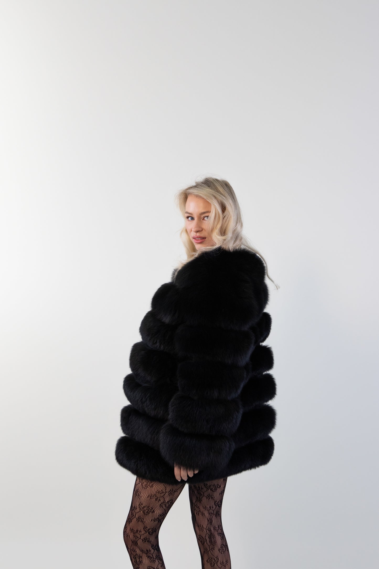 4in1 Fox fur coat