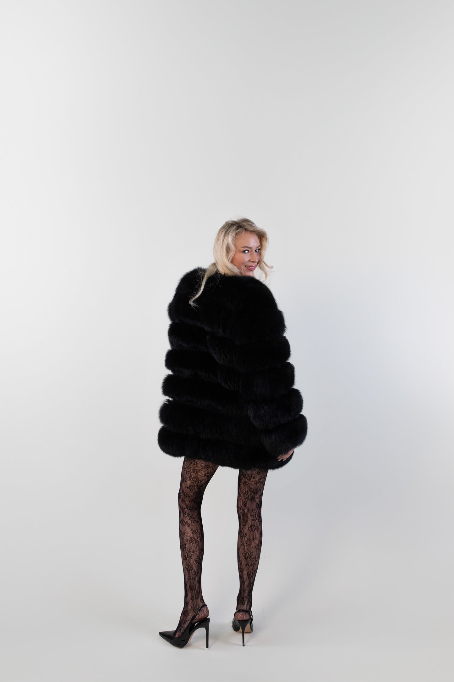 4in1 Fox fur coat
