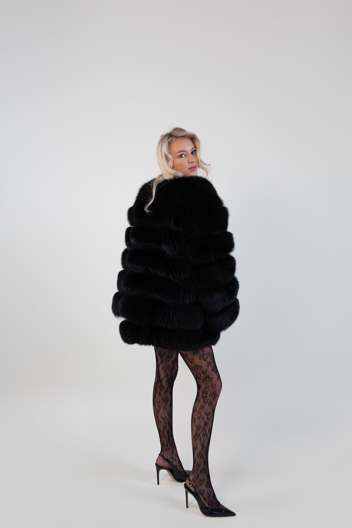 4in1 Fox fur coat